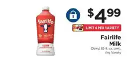 ShopRite Fairlife Milk offer