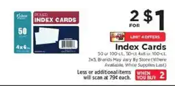 ShopRite ruled index cards offer