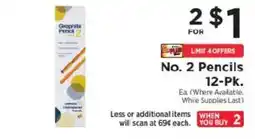 ShopRite Graphite No. 2 Pencils offer