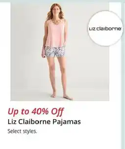JC Penney Liz Claiborne Pajamas offer