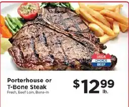 ShopRite Porterhouse or T-Bone Steak offer