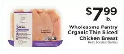 ShopRite Wholesome Pantry Organic Thin Sliced Chicken Breast offer