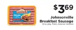 ShopRite Johnsonville Breakfast Sausage offer