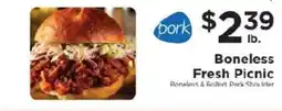 ShopRite Pork Boneless Fresh Picnic offer