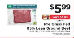 ShopRite Pre Grass Fed 85% Lean Ground Beef offer