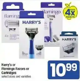 Star Market Harry's or Flamingo Razors or Cartridges offer