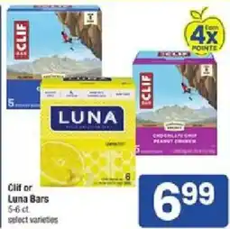 Star Market Clif or Luna Bars offer
