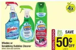 Star Market Windex or Scrubbing Bubbles Cleaner offer