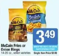 Star Market McCain Fries or Onion Rings offer
