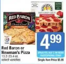 Star Market Red Baron or Newman's Pizza offer