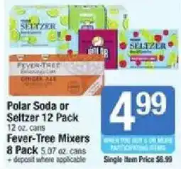 Star Market Polar Soda or Seltzer 12 Pack offer