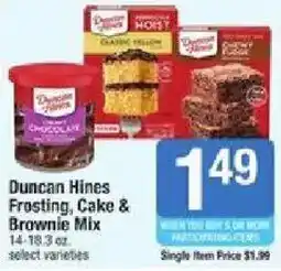 Star Market Duncan Hines Frosting, Cake & Brownie Mix offer