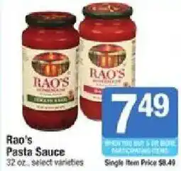 Star Market Rao's Pasta Sauce offer