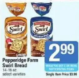 Star Market Pepperidge Farm Swirl Bread offer