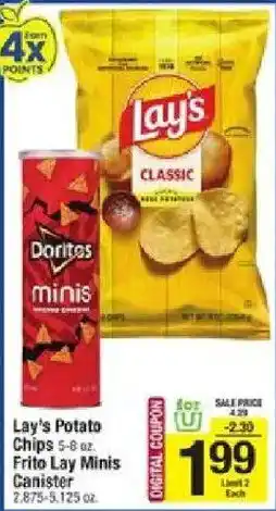Star Market Lay's Potato Chips Frito Lay Minis offer