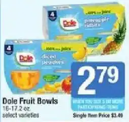 Star Market Dole Fruit Bowls offer