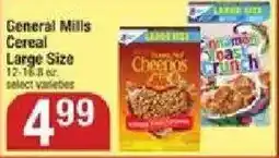 Star Market General Mills cereal Large size offer
