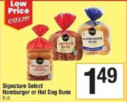 Star Market Signature Select Hamburger or Hot Dog Buns offer