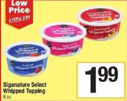Star Market Signature Select Whipped Topping offer