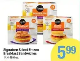 Star Market Signature Select Frozen Breakfast Sandwiches offer