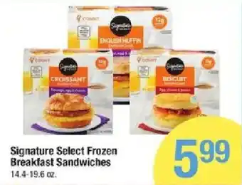 Star Market Signature Select Frozen Breakfast Sandwiches offer