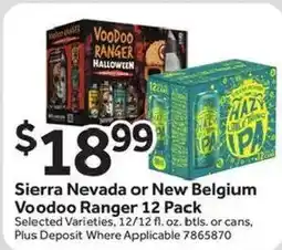 Stop&Shop Sierra Nevada or New Belgium Voodoo Ranger offer