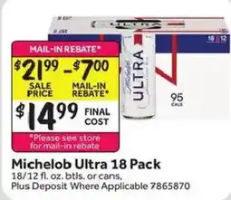 Stop&Shop Michelob Ultra offer
