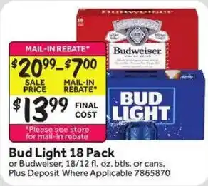 Bud Light 18 Pack