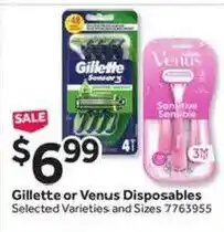 Stop&Shop Gillette or Venus Disposables offer