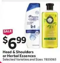 Stop&Shop Head & Shoulders or Herbal Essences offer