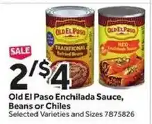 Stop&Shop Old El Paso Enchilada Sauce, Beans or Chiles offer