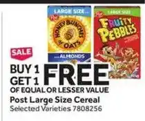 Stop&Shop Honey Bunches of Oats Almonds offer