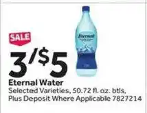 Stop&Shop Eternal Water offer