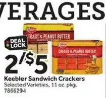 Stop&Shop Keebler Sandwich Crackers offer