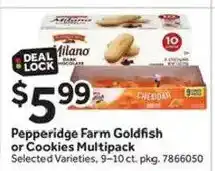 Stop&Shop Pepperidge Farm Goldfish or Cookies Multipack offer