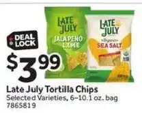 Stop&Shop Late July tortilla chips offer