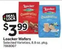 Stop&Shop Loacker Wafers offer