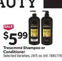 Stop&Shop Tresemme Shampoo or Conditioner offer