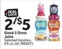 Stop&Shop Good 2 Grow Juice offer
