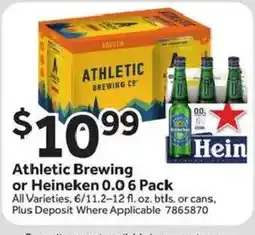 Stop&Shop Athletic Brewing or Heineken 0.6 Pack offer
