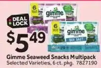 Stop&Shop Gimme Seaweed Snacks offer