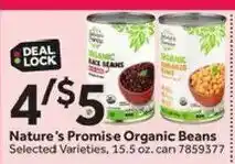 Stop&Shop Nature's Promise Organic Beans offer