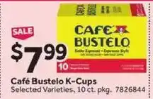 Stop&Shop Cafe Bustelo K-Cups offer