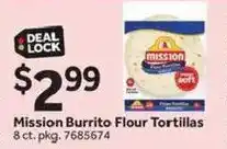 Stop&Shop Mission Burrito Flour Tortillas offer