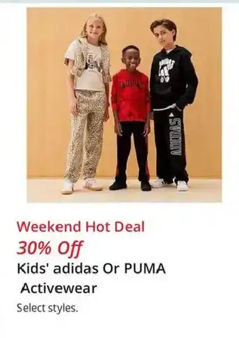Kids' adidas Or PUMA Activewear