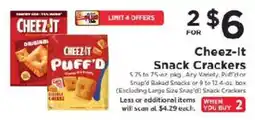 ShopRite Cheez-it Snack Crackers offer