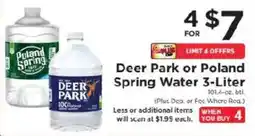 ShopRite Deer Park or Poland Spring Water offer