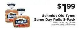 ShopRite Schmidt Old Tyme Game Day Rolls offer
