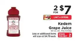 ShopRite Kedem Grape Juice offer