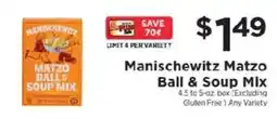 ShopRite Manischewitz Matzo Ball & Soup Mix offer
